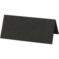 Place cards, size 9x4 cm, 220 g, 10 pcs, black [HOB-220012]
