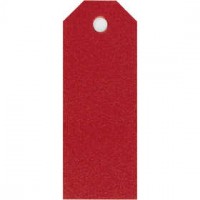 Manila Tags, size 3x8 cm, 220 g, 20 pcs, red [HOB-234013]