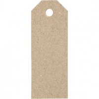 Manila Tags, size 3x8 cm, 220 g, 20 pcs, natural [HOB-234016]