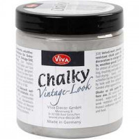 Chalky vintage look verf, grey (801), 250ml [HOB-24336]