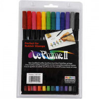 Le Plume II Markers, sterke kleuren, 12stuks [HOB-25082]