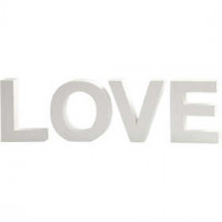 Letters, LOVE, h: 17,5 cm, diepte 4,5 cm, wit, 1set [HOB-25773]