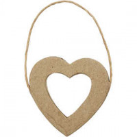 Harten lijst, h: 7,5 cm, b: 7 cm, 6stuks [HOB-263433]