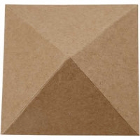 Pyramide, afm 10x10 cm, h: 4 cm, 4stuks [HOB-26359]