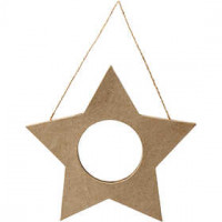 Lijst, ster, h: 15,5 cm, b: 15,5 cm, 1stuk [HOB-265510]