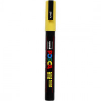 Uni Posca Marker, lijndikte: 0,9-1,3 mm,  PC-3M , yellow, fijn, 1stuk [HOB-274044]