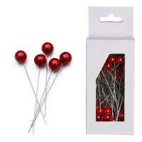 Spelden met knop 8 mm Rood [IFS-27614]