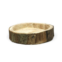 Houten Schaal Ø ±32 h,5cm (1 st) [IFS-29633]