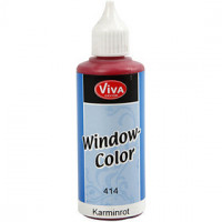 Window Color, karmijnrood, 80ml [HOB-30409]