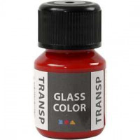 Glass Color Transparent, rood, 35ml [HOB-31673]