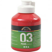 A-Color acrylverf, rood, 03- metallic, 500ml [HOB-32210]