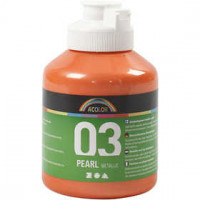 A-Color acrylverf, oranje, 03- metallic, 500ml [HOB-32212]