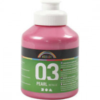 A-Color acrylverf, lichtroze, 03- metallic, 500ml [HOB-32216]