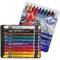 Neocolor II, dikte 8 mm, l: 10 cm, diverse kleuren, 10stuks [HOB-34040]