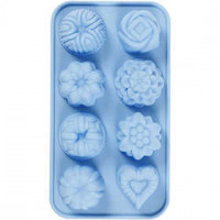 Silicone Mould, hole size 40x45 mm, 25 ml, 1 pc, light blue [HOB-37133]