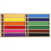 Kleurpotloden, vulling: 3 mm, diverse kleuren, 144stuks [HOB-38094]