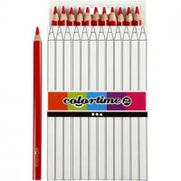 Colortime Kleurpotloden, vulling: 5 mm, rood, Jumbo, 12stuks [HOB-38172]