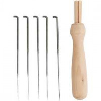 Viltnaald houder, l: 9 cm, 1set [HOB-41237]