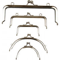 Handtas beugels, b: 8-19 cm, verzilverd, 10div [HOB-41380]