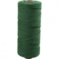 Katoenkoord, l: 315 m, dikte 1 mm, groen, Dunne kwaliteit 12/12, 220gr [HOB-41516]
