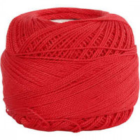 Mercerised katoengaren, rood, 20gr [HOB-42130]