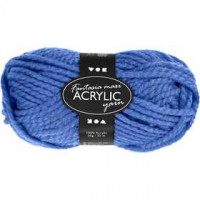 Fantasia acrylgaren, l: 35 m, blauw, maxi, 50gr [HOB-421863]