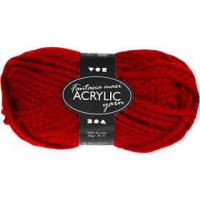 Fantasia acrylgaren, l: 35 m, rood, maxi, 50gr [HOB-421866]