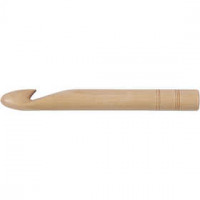 Haaknaald,  25 , l: 23 cm, berkehout, 1stuk [HOB-42192]
