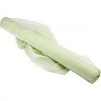 Organza stof, b: 50 cm, lichtgroen, glans, 10m [HOB-44653]