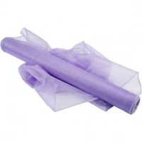 Organza stof, b: 50 cm, paars, glans, 10m [HOB-44654]