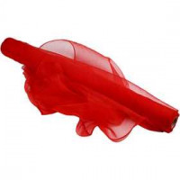 Organza stof, b: 50 cm, rood, 10m [HOB-44662]