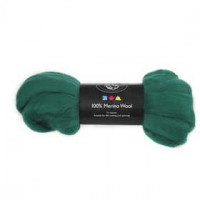 Merino wol,  21 micron, groen, Zuid-Amerika, 100gr [HOB-46030]
