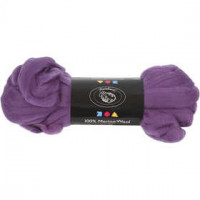 Merino wol,  21 micron, violet, Zuid-Afrika, 100gr [HOB-46042]