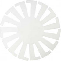Sjabloon Mand weven, d: 14 cm, h: 8 cm, transparant, 10stuks [HOB-47450]