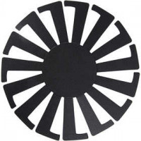 Mand weven sjabloon, d: 14 cm, h: 8 cm, zwart, 10stuks [HOB-47451]