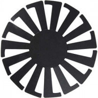 Mand weven sjabloon, d: 8 cm, h: 6 cm, zwart, 10stuks [HOB-47453]