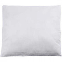 Gevuld kussen, afm 40x40 cm, wit, 250 gr polyester vulling, 1stuk [HOB-49704]