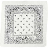 Bandana, afm 55x55 cm, wit, 1stuk [HOB-49740]