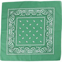 Bandana, afm 55x55 cm, donkergroen, 1stuk [HOB-49748]