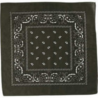 Bandana, afm 55x55 cm, olijf, 1stuk [HOB-49749]