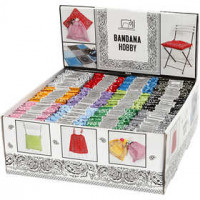 Bandana's, afm 55x55 cm, diverse kleuren, 144stuks [HOB-49752]