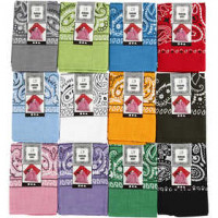 Bandana's, afm 55x55 cm, diverse kleuren, 12div [HOB-49753]