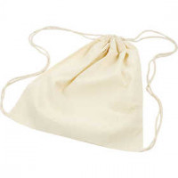 Schoenenzak / Rugzak, afm 37x41 cm,  110 g/m2, licht naturel, 3stuks [HOB-498801]