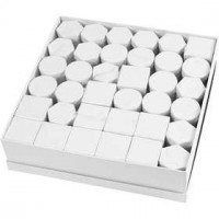 Boxes, size 4.5+6 cm, H: 7+9 cm, 36 sets, white [HOB-50432]