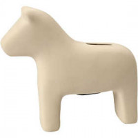 Spaarpaard, h: 14,5 cm, l: 16,5 cm, wit, 8stuks [HOB-50540]