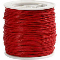 Katoenkoord, dikte 1 mm, rood, 40m [HOB-51571]