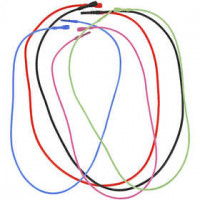 Elastische ketting met sluiting, l: 46 cm, dikte 1,65 mm, diverse kleuren, 5div [HOB-515960]