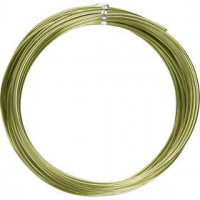 Alu draad, dikte 2 mm, groen, rond, 10m [HOB-518322]
