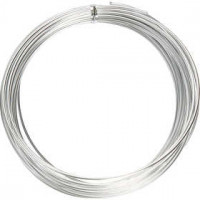 Alu draad, dikte 2 mm, zilver, rond, 10m [HOB-518325]