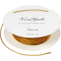 Draad, dikte 0,5 mm, goud, 10m [HOB-51960]
